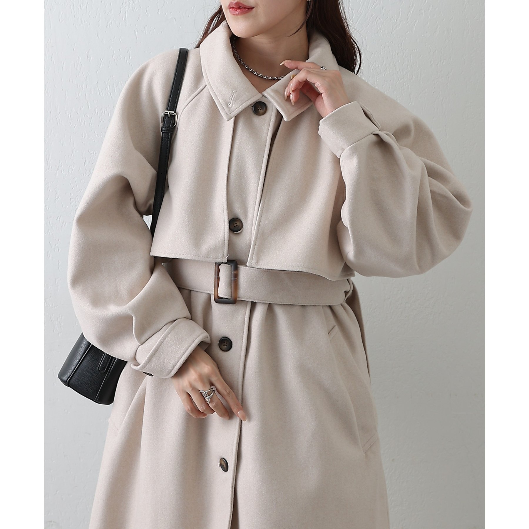 2WAYカラーシングルロングコート | ファッション通販サイト NUGU