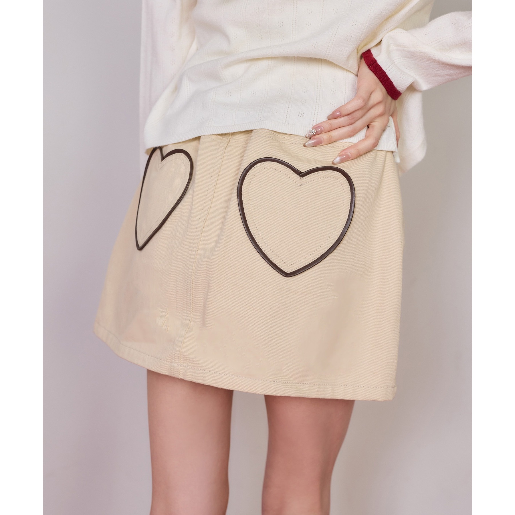 【Heart collection】ハートポケットミニスカート