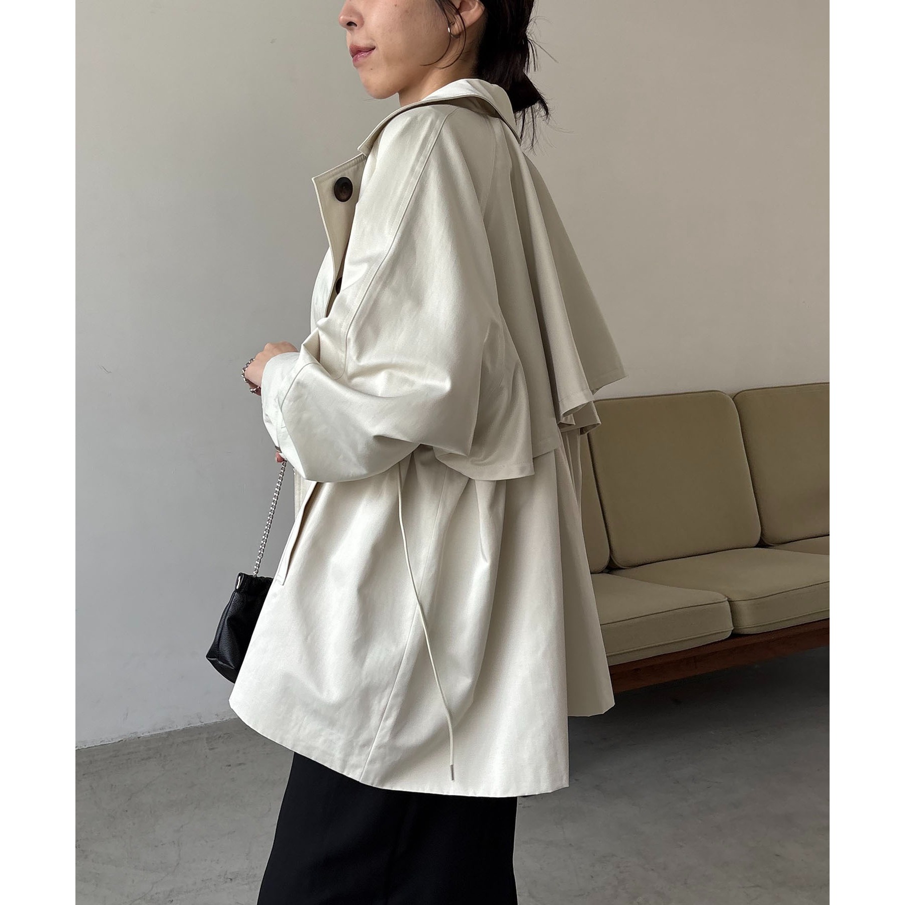 サイズ展開あり】バックギャザーコート | ファッション通販サイト NUGU