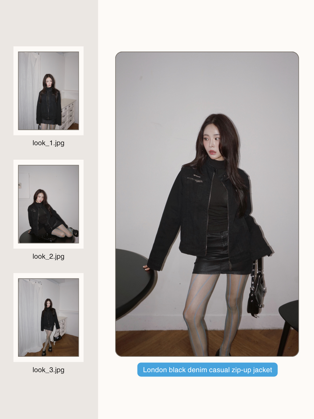ブラックデニムジャケット | ファッション通販サイト NUGU