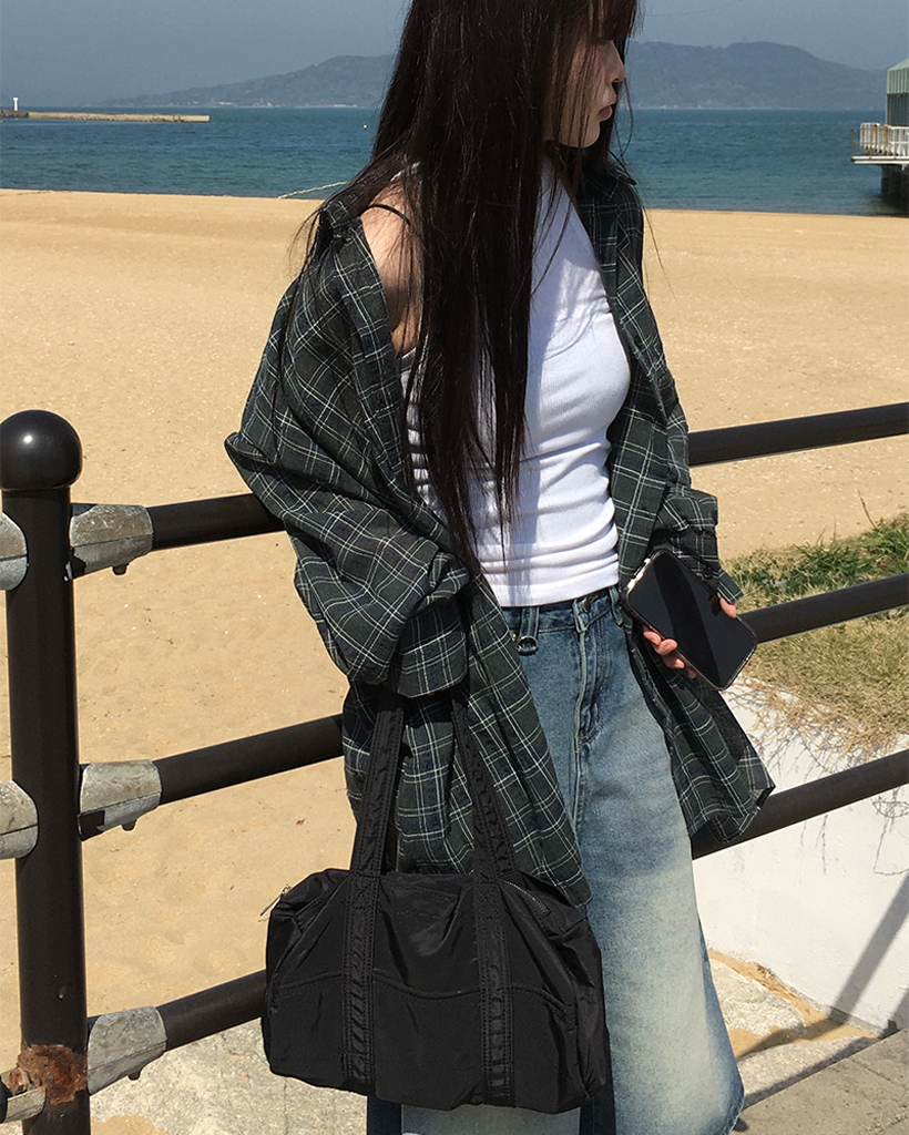 80’s~90’s GUESS コットンリネン チェック柄シャツ シャツ レディース チェック柄[品番：JOKW0015198]｜REAL STYLE