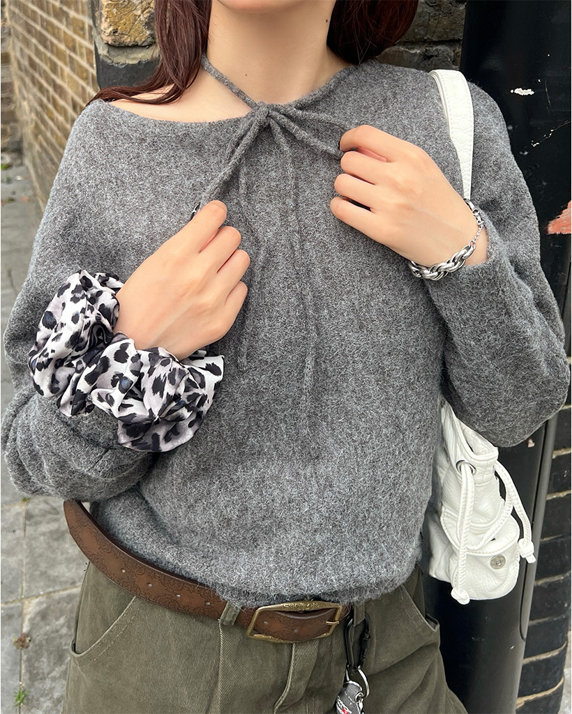 リボンタイニット | ファッション通販サイト NUGU