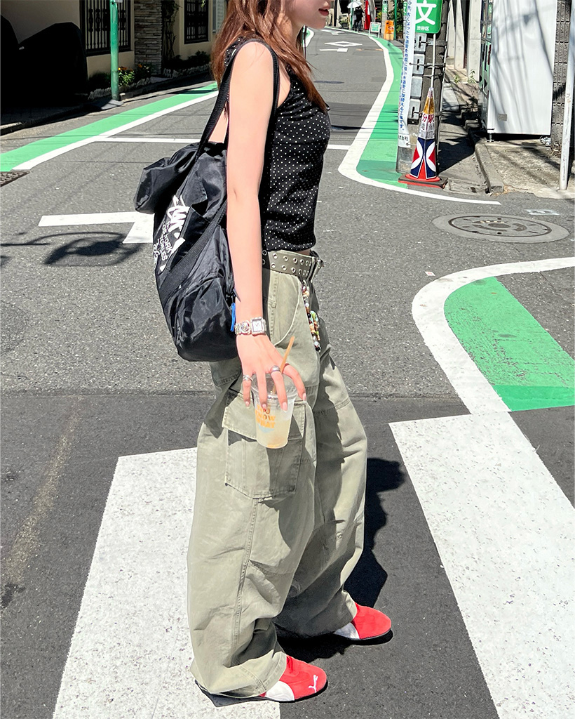 ゆい　ドルガバカーゴパンツ ドローストリングウエストカーゴパンツ | ZORVA