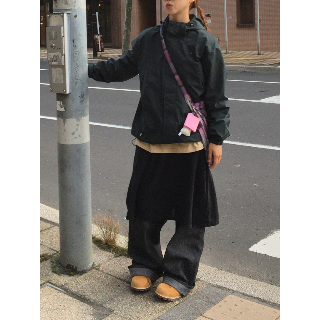 45R ストライプデニムパンツ 45Rライ麦デニムのクロスオーバーパンツ（濃）: WOMEN｜45R