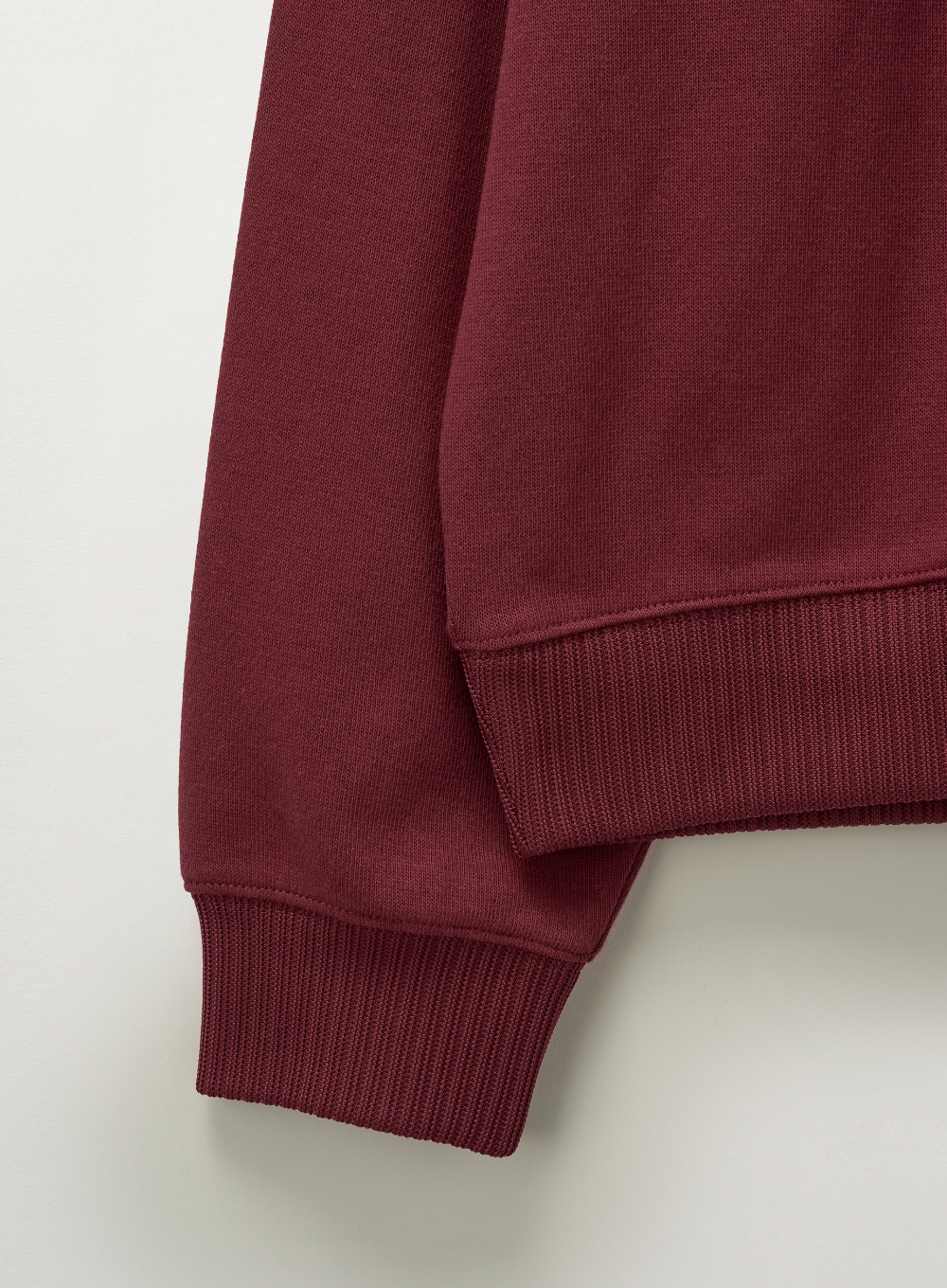 スウェット・トレーナー [SATUR]Lawton Half Zip-Up Sweatshirt Burgundy Lawton Half Zip-up Sweatshirt - Burgundy | ファッション通販