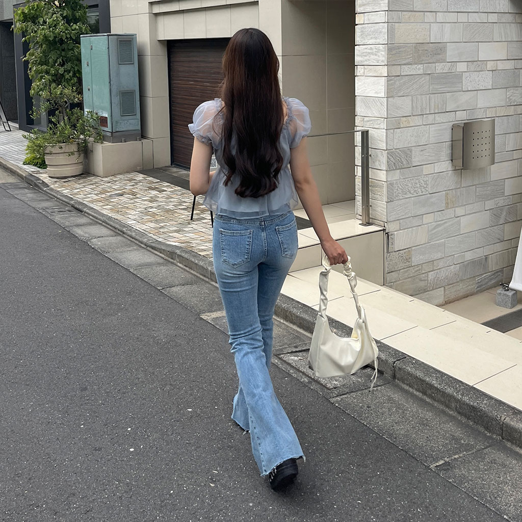 フレアフィットデニムパンツ | ファッション通販サイト NUGU
