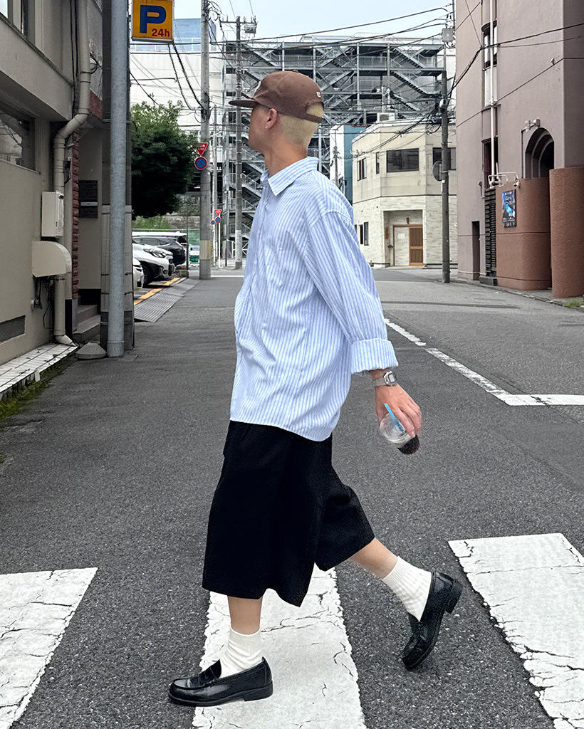 オーバーサイズストライプシャツ | ファッション通販サイト NUGU