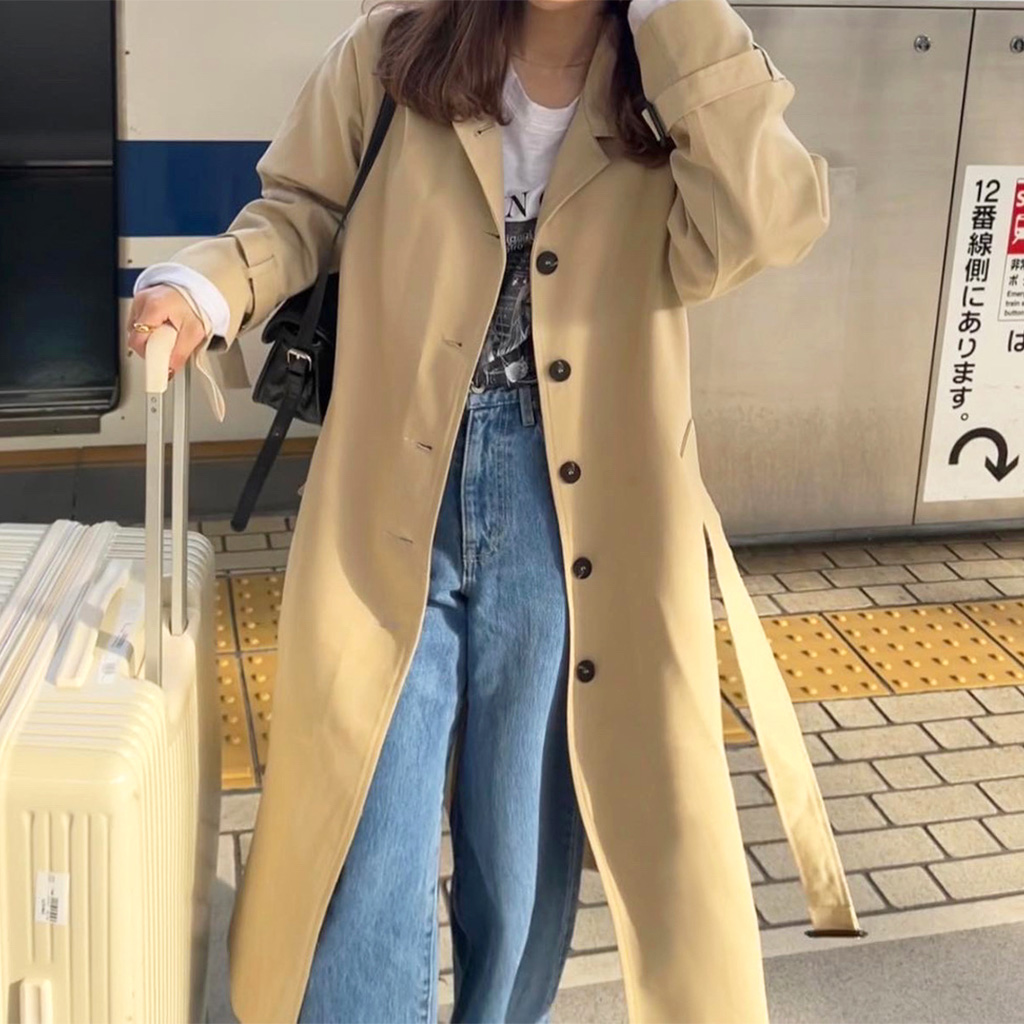 ベルト付きトレンチコート | ファッション通販サイト NUGU