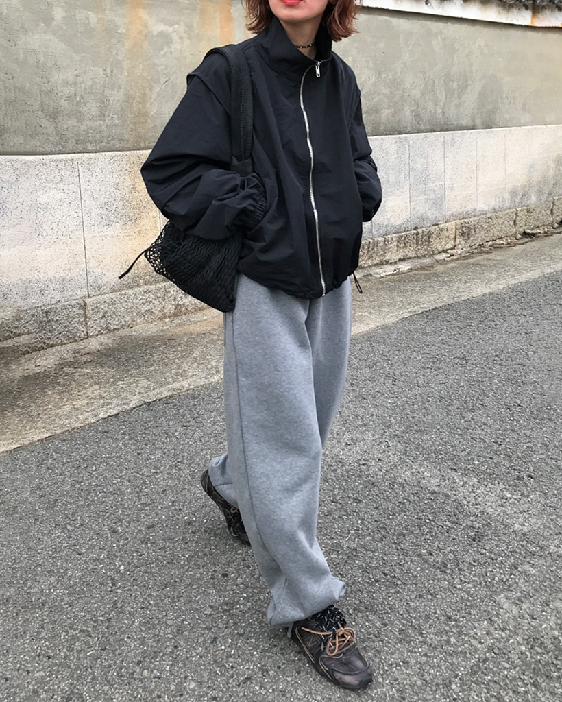 2019年モデル ジップ アップ ジャケット◆チャコールグレー Sサイズ カラージップアップジャケット | ファッション通販サイト NUGU