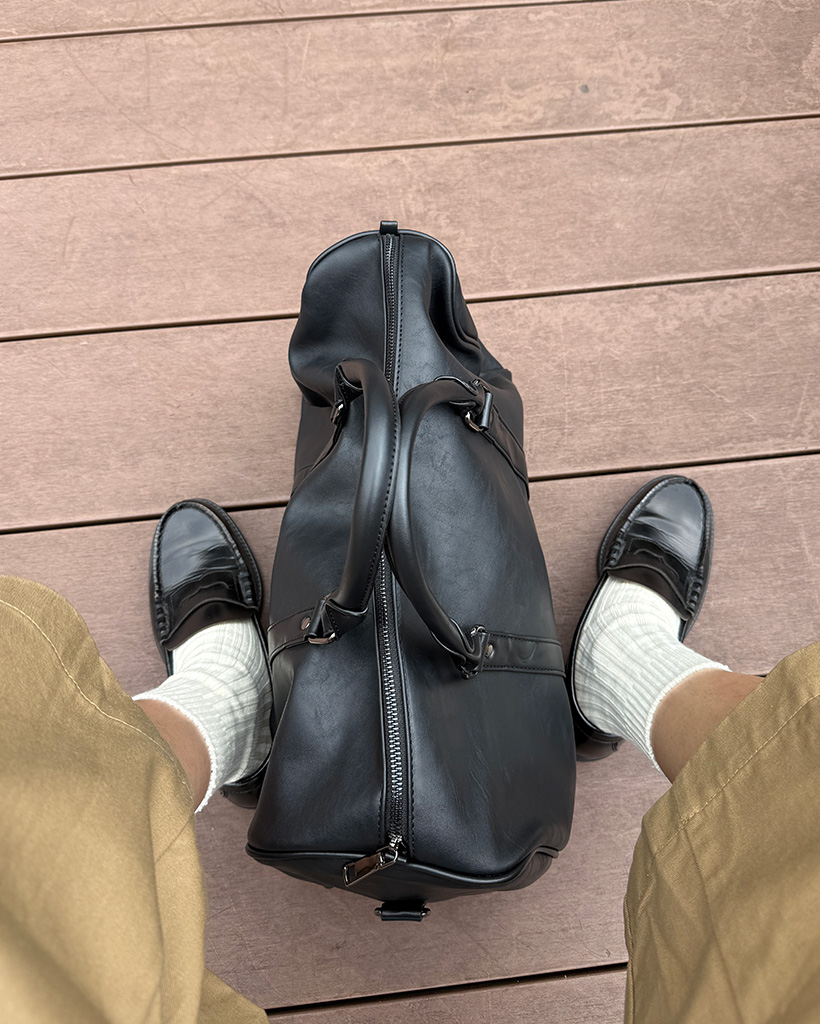 ANN DEMEULMEESTER レザー・ボストンバッグ Ann Demeulemeester アン ドゥムルメステール ANN DEMEULEMEEST