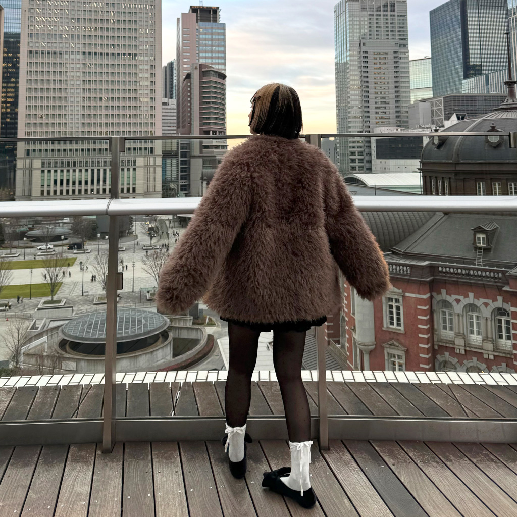 nugu ファーコート ボアエコファーハーフコート | ファッション通販サイト NUGU