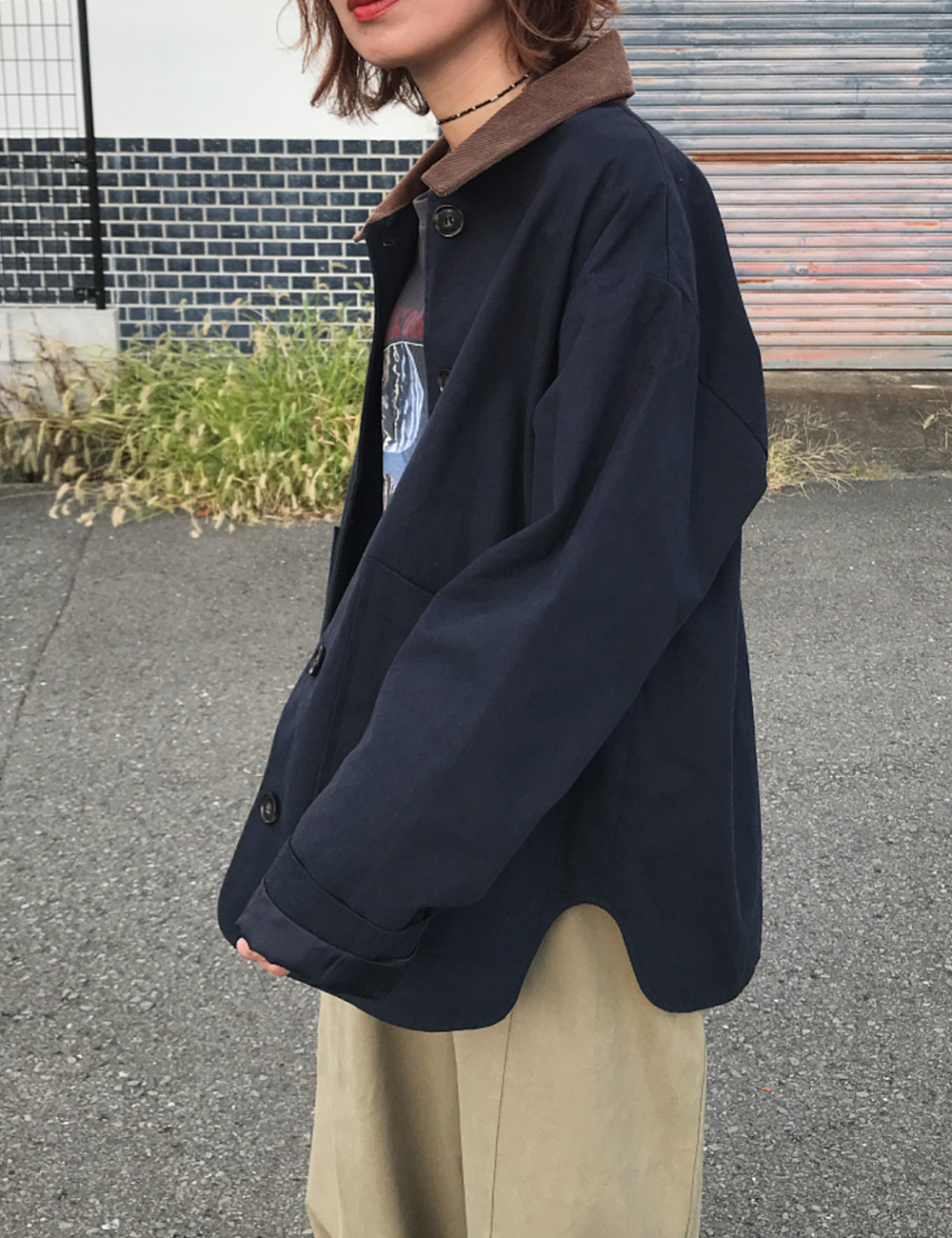 コーデュロイ襟ジャケット | ファッション通販サイト NUGU