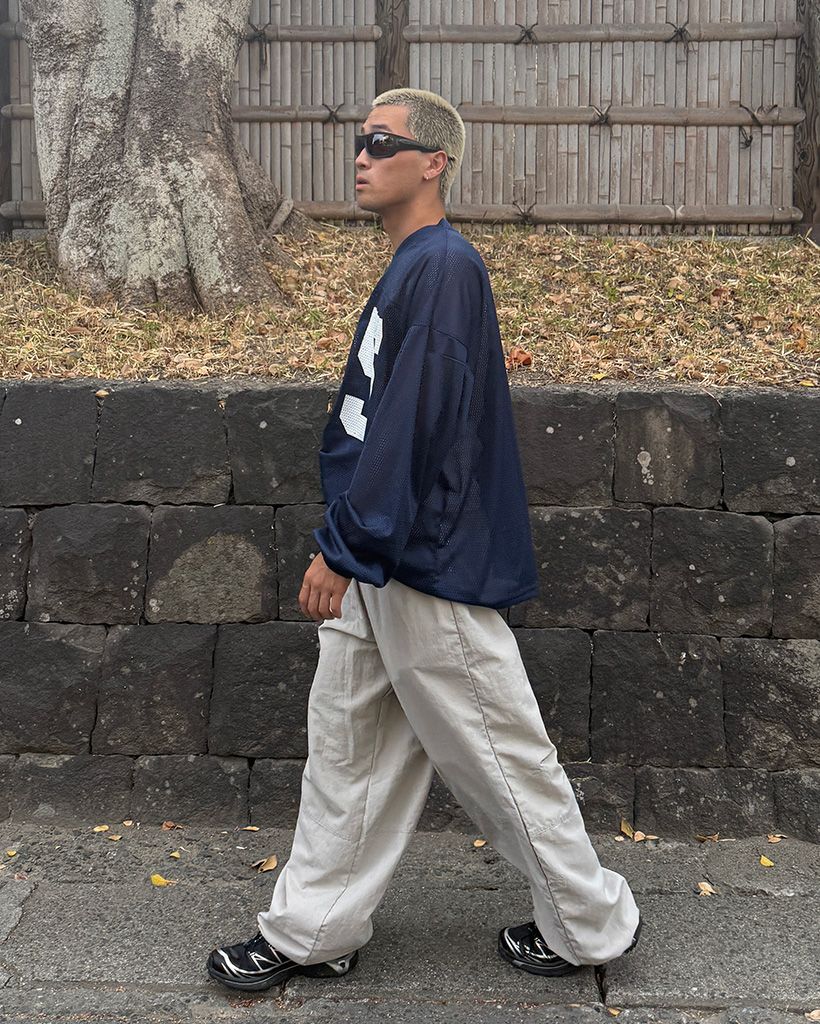 ナンバリングメッシュフットボールシャツ | ファッション通販サイト NUGU