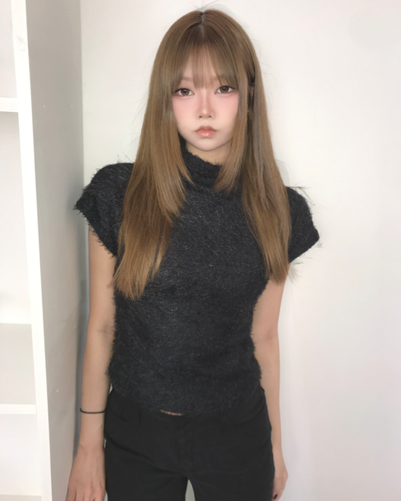 ハーフネック Tシャツ (2色)