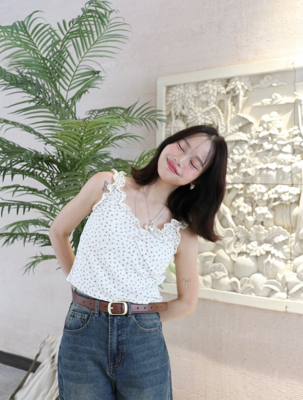 販売終了】小花柄タンクトップ | ファッション通販サイト NUGU