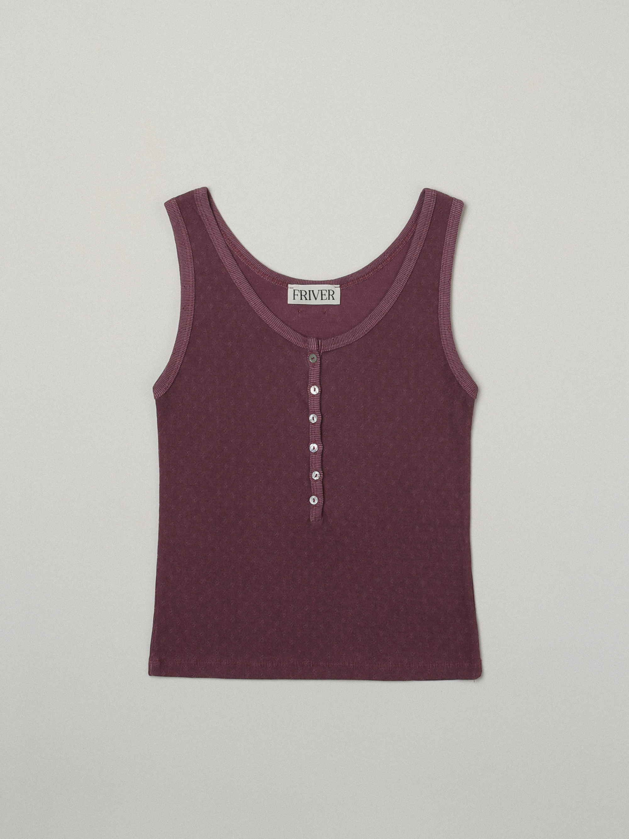 Washed button sleeveless top [FRSP06SL01]_Pink