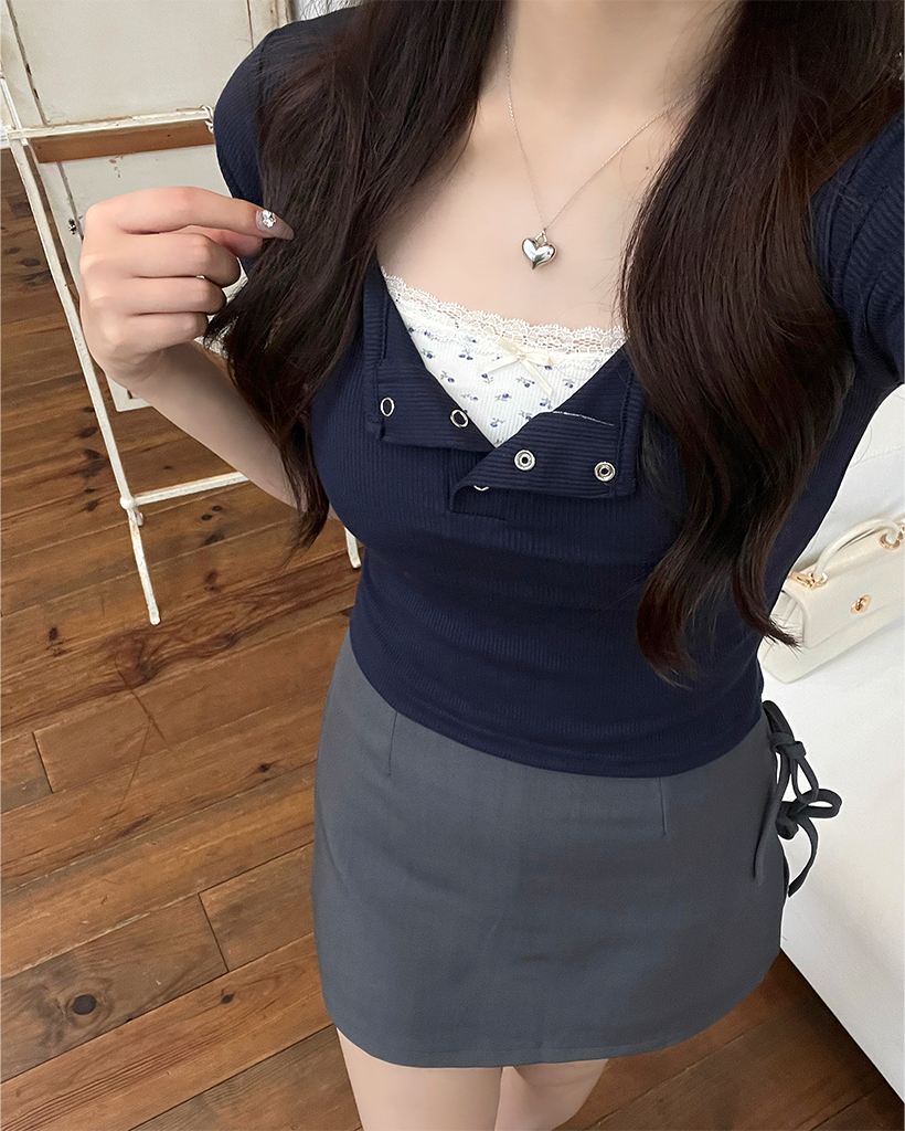 サイドリボンミニスカート | ファッション通販サイト NUGU