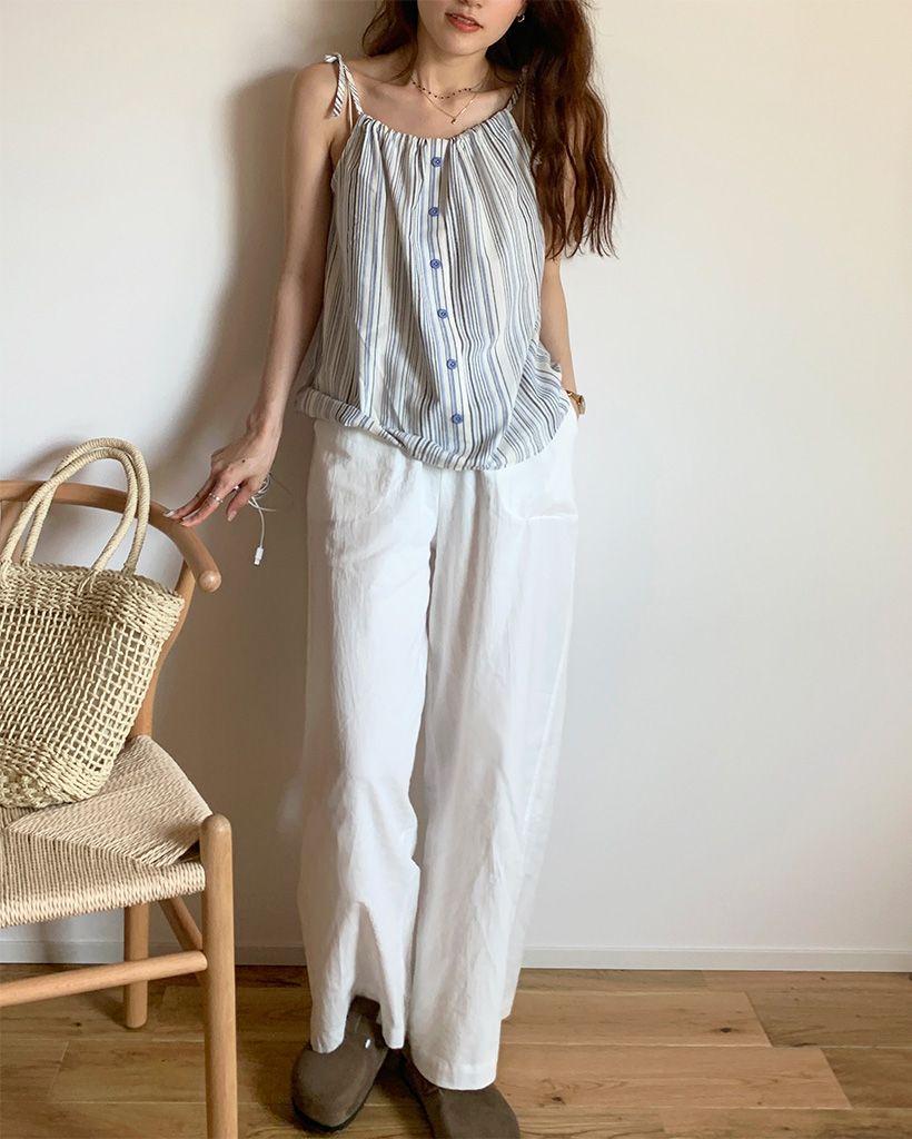 IENA - 専用です☆2016ss 新品 IENA ストライプ リボンディティールブラウス セール】ストライプボウタイシャツ◇（シャツ/ブラウス）｜IENA