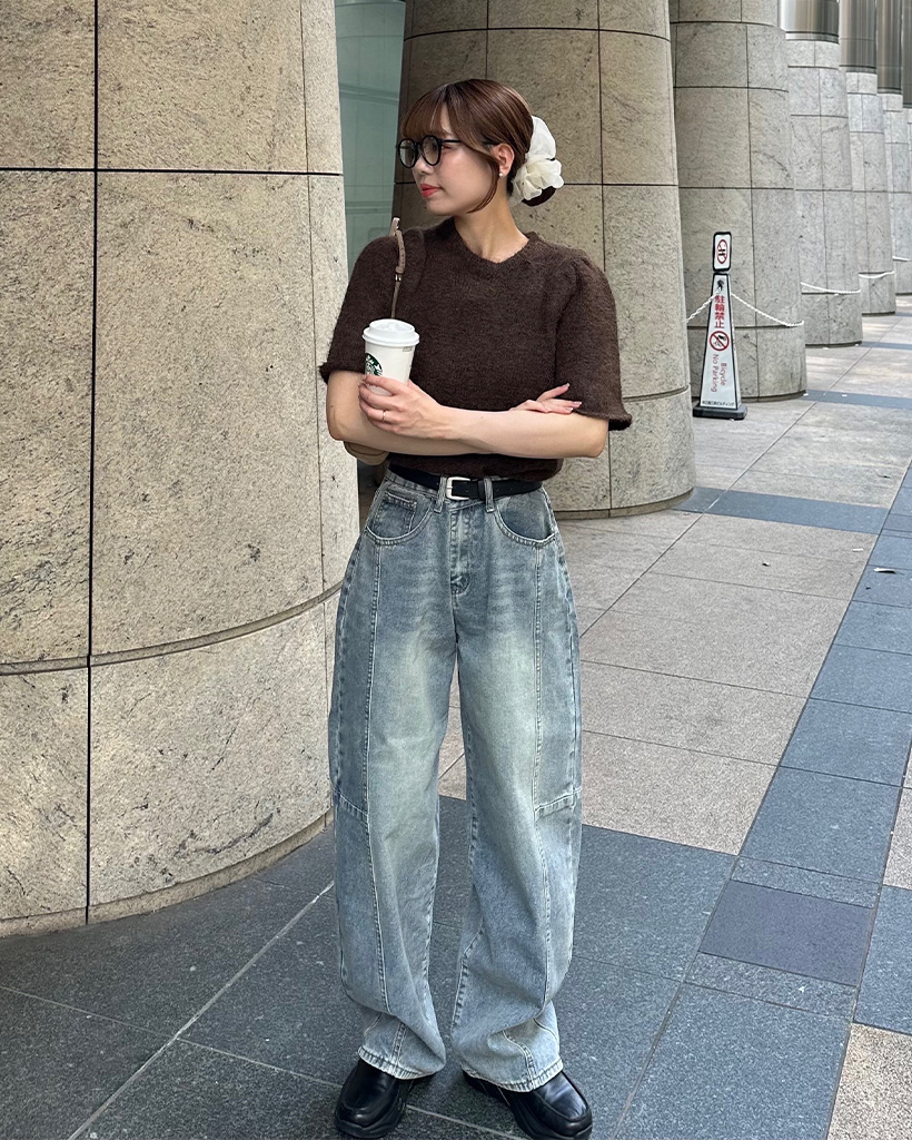 サイドヨークシームワイドジーンズ | ファッション通販サイト NUGU