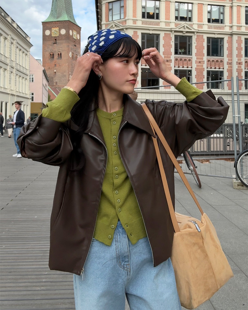 ビッグカラーレザージャケット | ファッション通販サイト NUGU