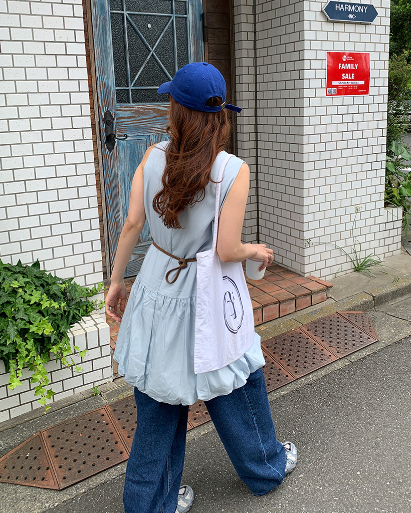 スリーブレスバルーンミニワンピース | ファッション通販サイト NUGU