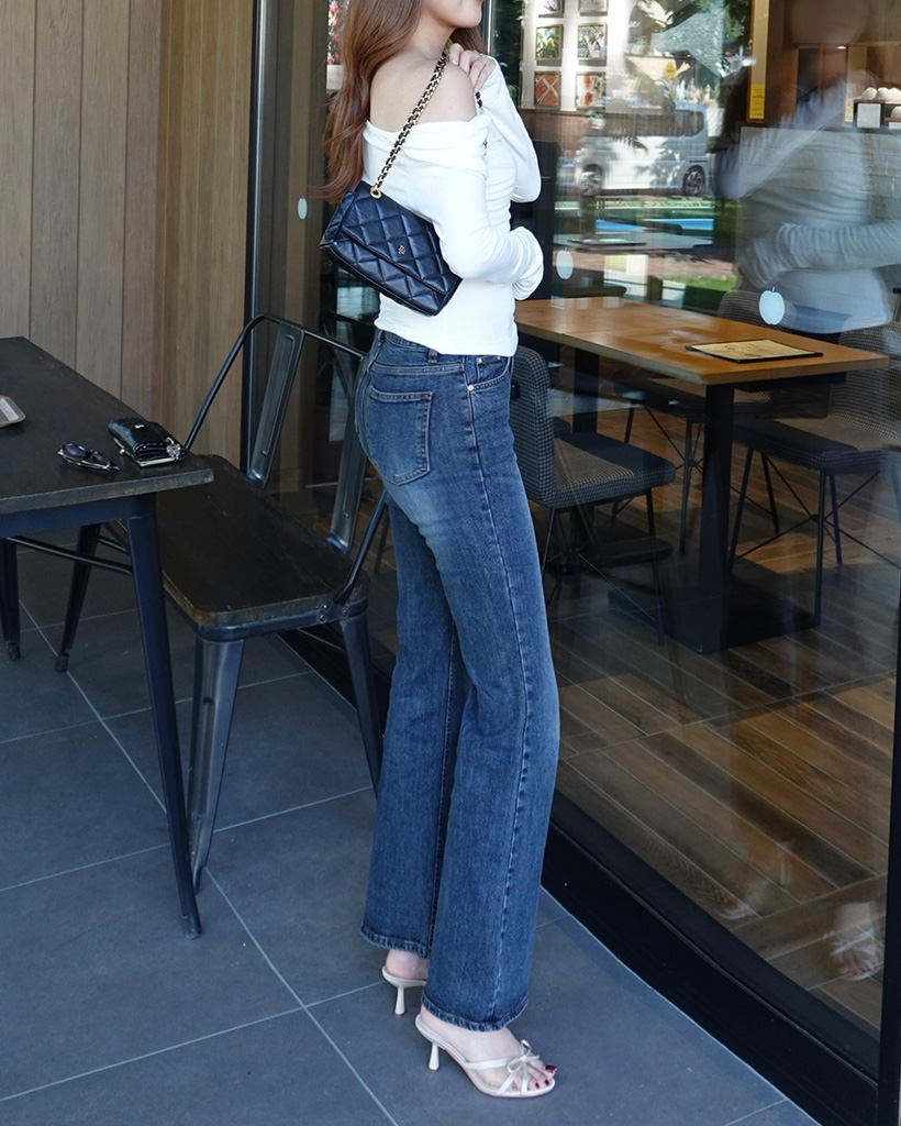 ブーツカット ローデニムステッチブーツカットパンツ | ファッション通販