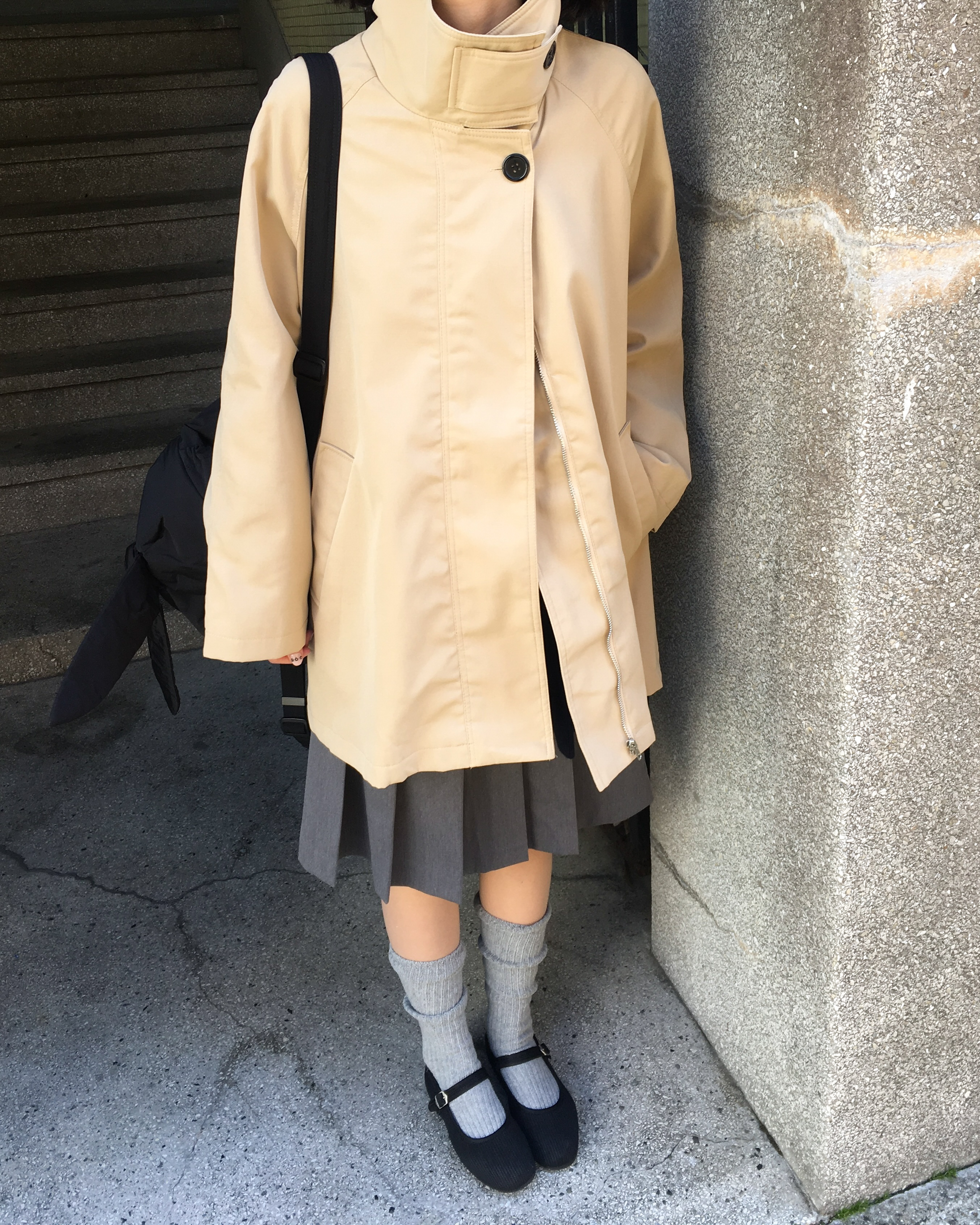 Aラインハーフトレンチコート | ファッション通販サイト NUGU