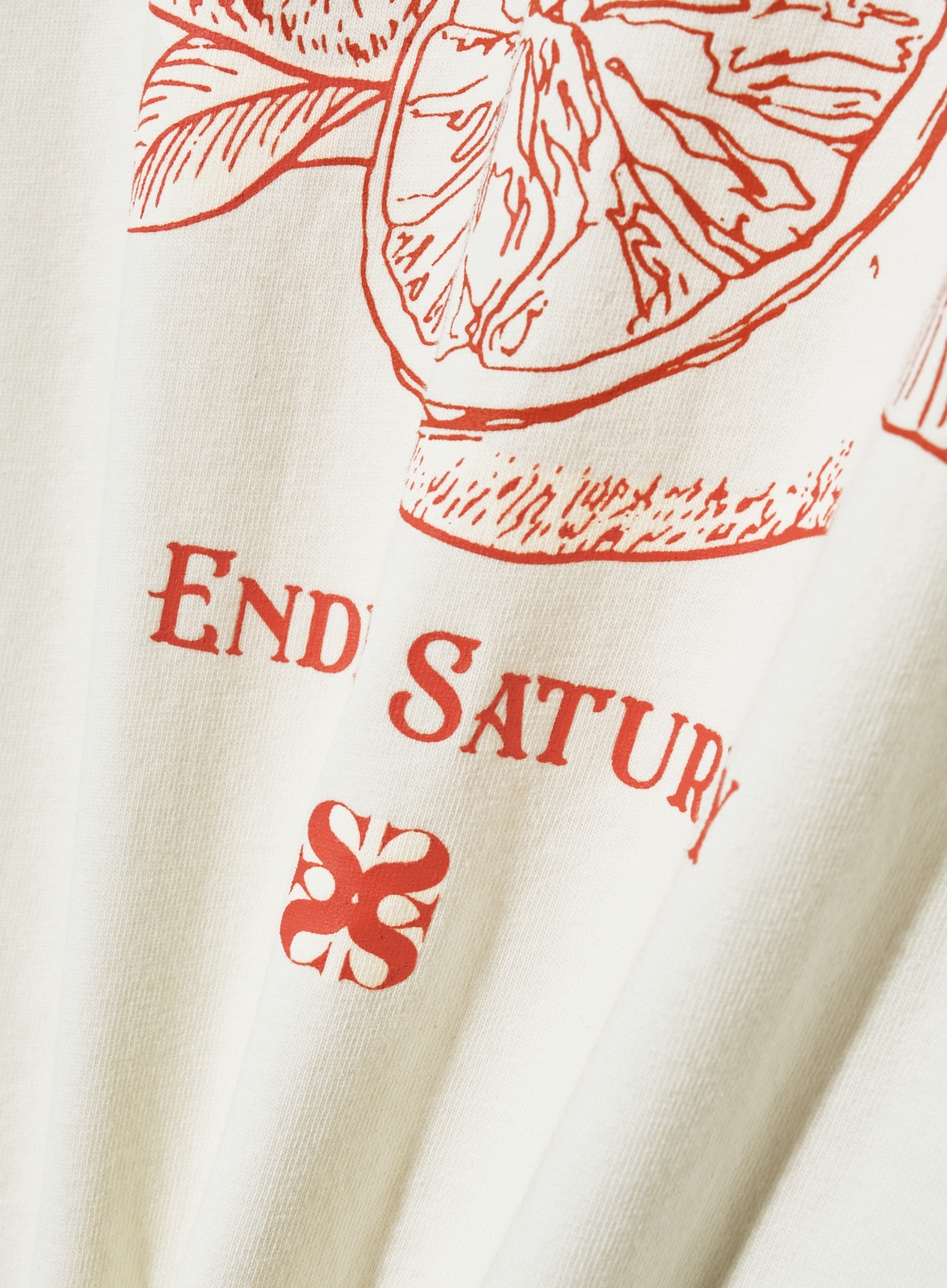W) Capri Citron Drawing Summer Graphic T-Shirt - Cream
