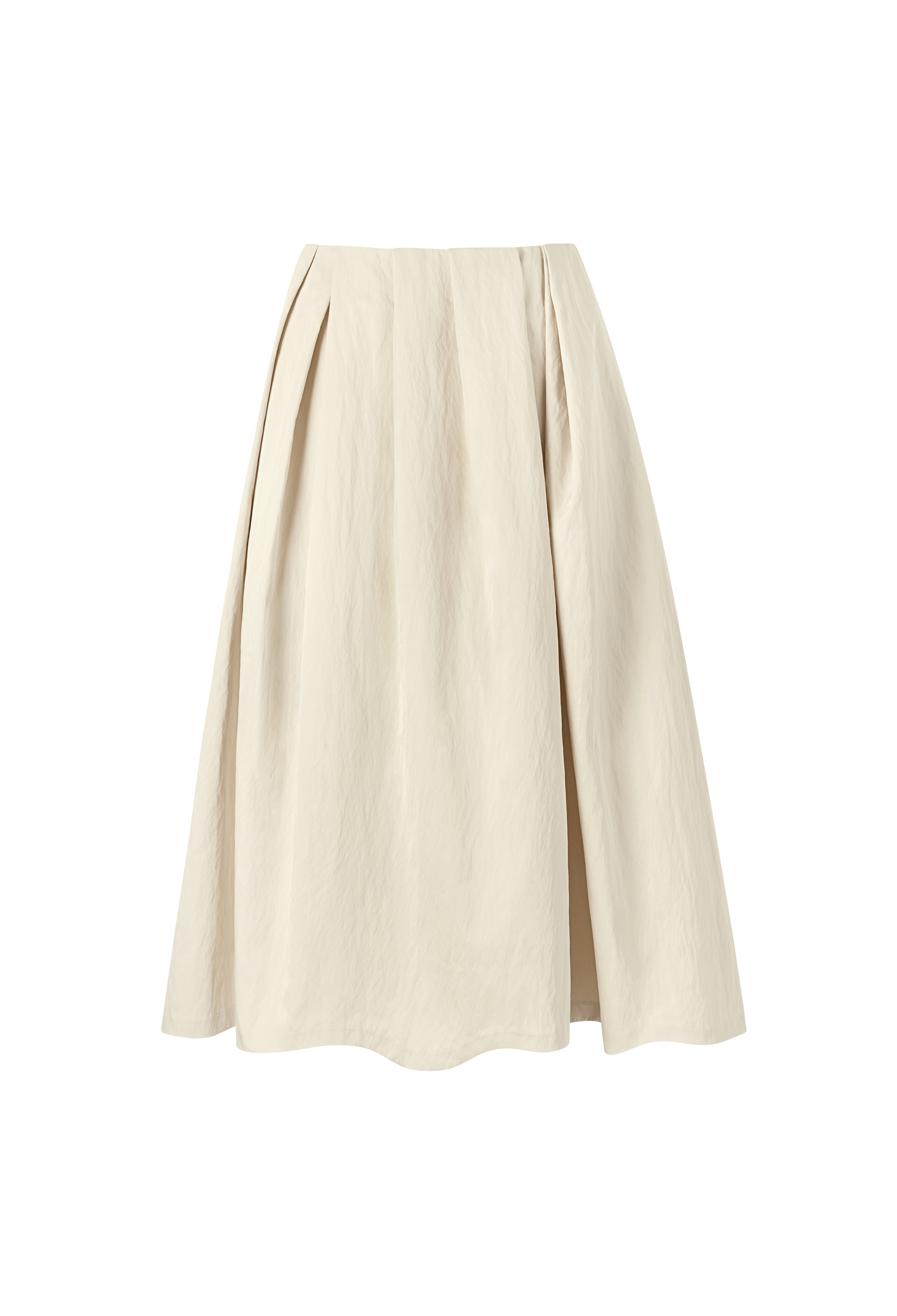 HALOMINIUM] MIDI PLEATED WRAP SKIRT 3 - GRAY | ファッション