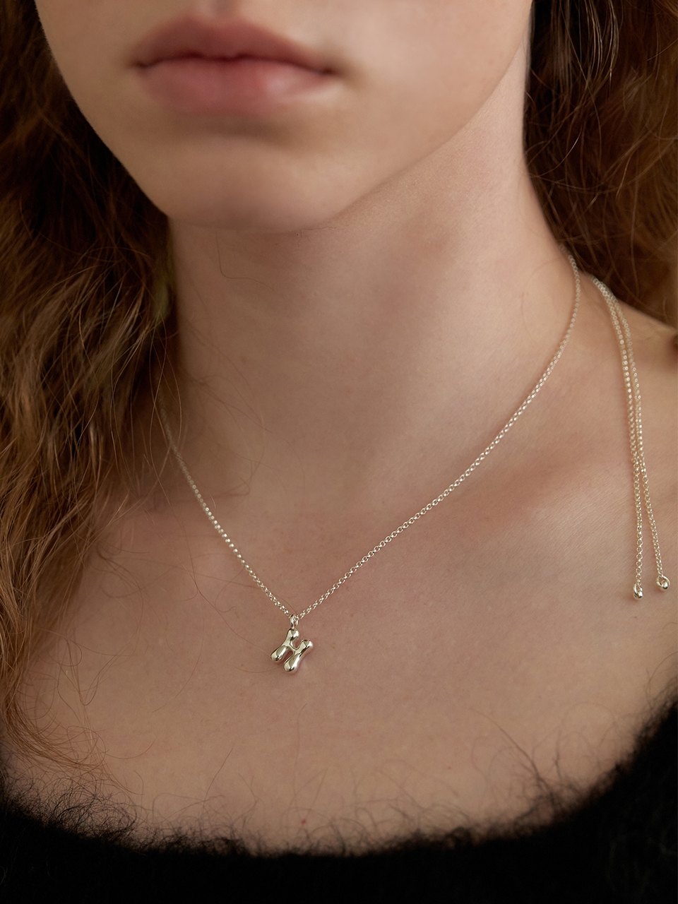 leeENoir■Flow Initial Necklace (snake chain) ネックレス leeENoir□Flow Initial Necklace (snake chain) ネックレス