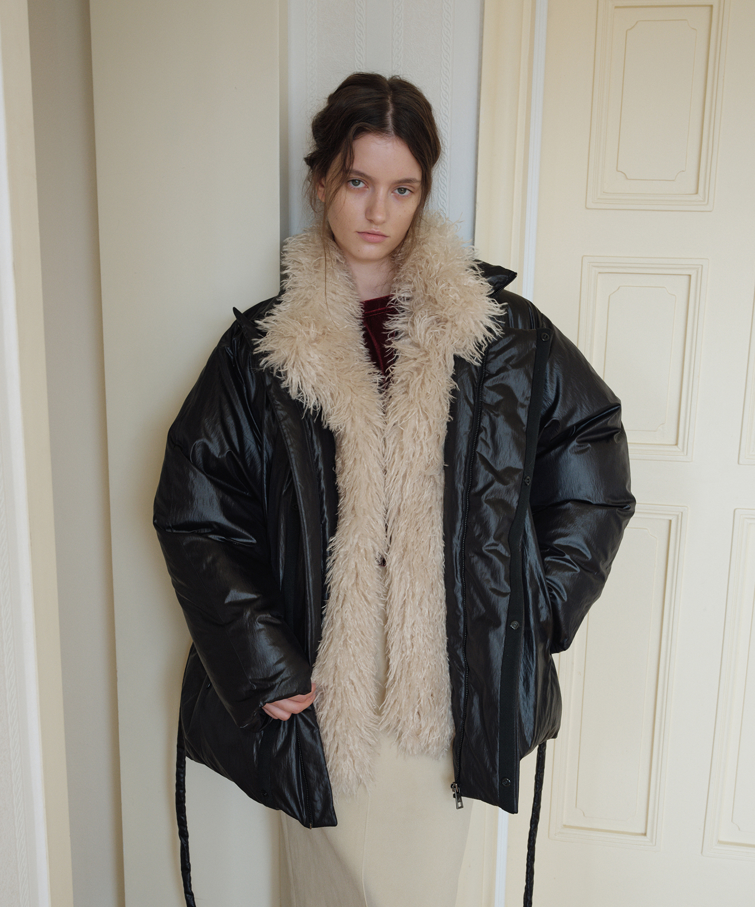 【購入特典】FUR HIGH NECK GOOSE DOWN JUMPER_BLACK