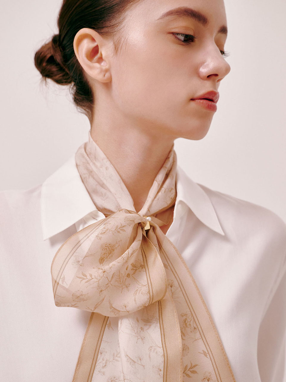 Le Jardin Long Twilly Silk Scarf - Multi | ファッション通販