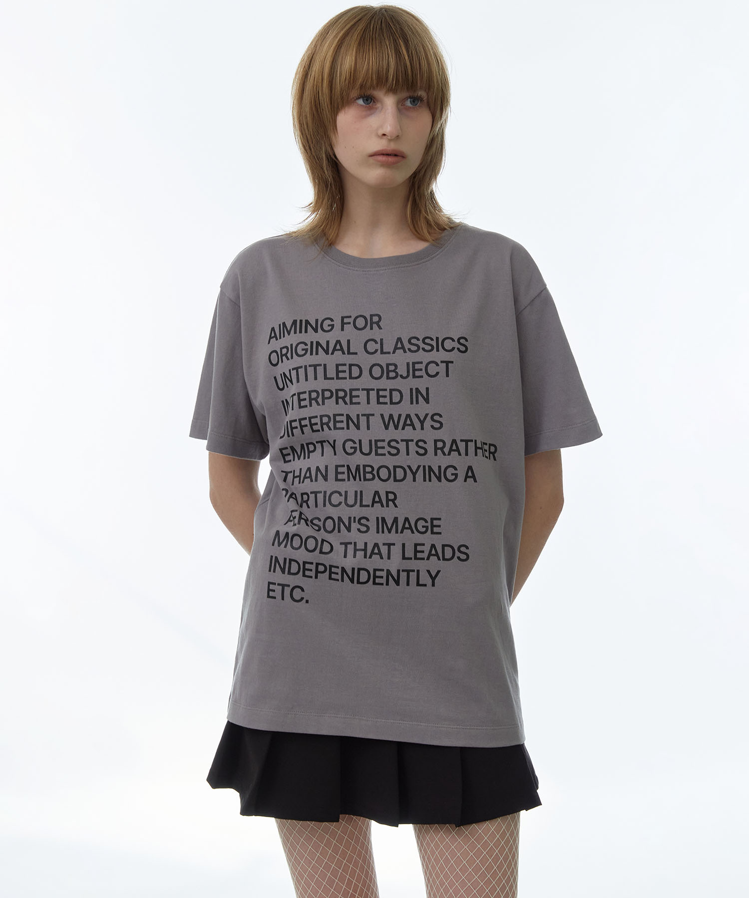 Lettering Archive T-shirts [Ash Gray]