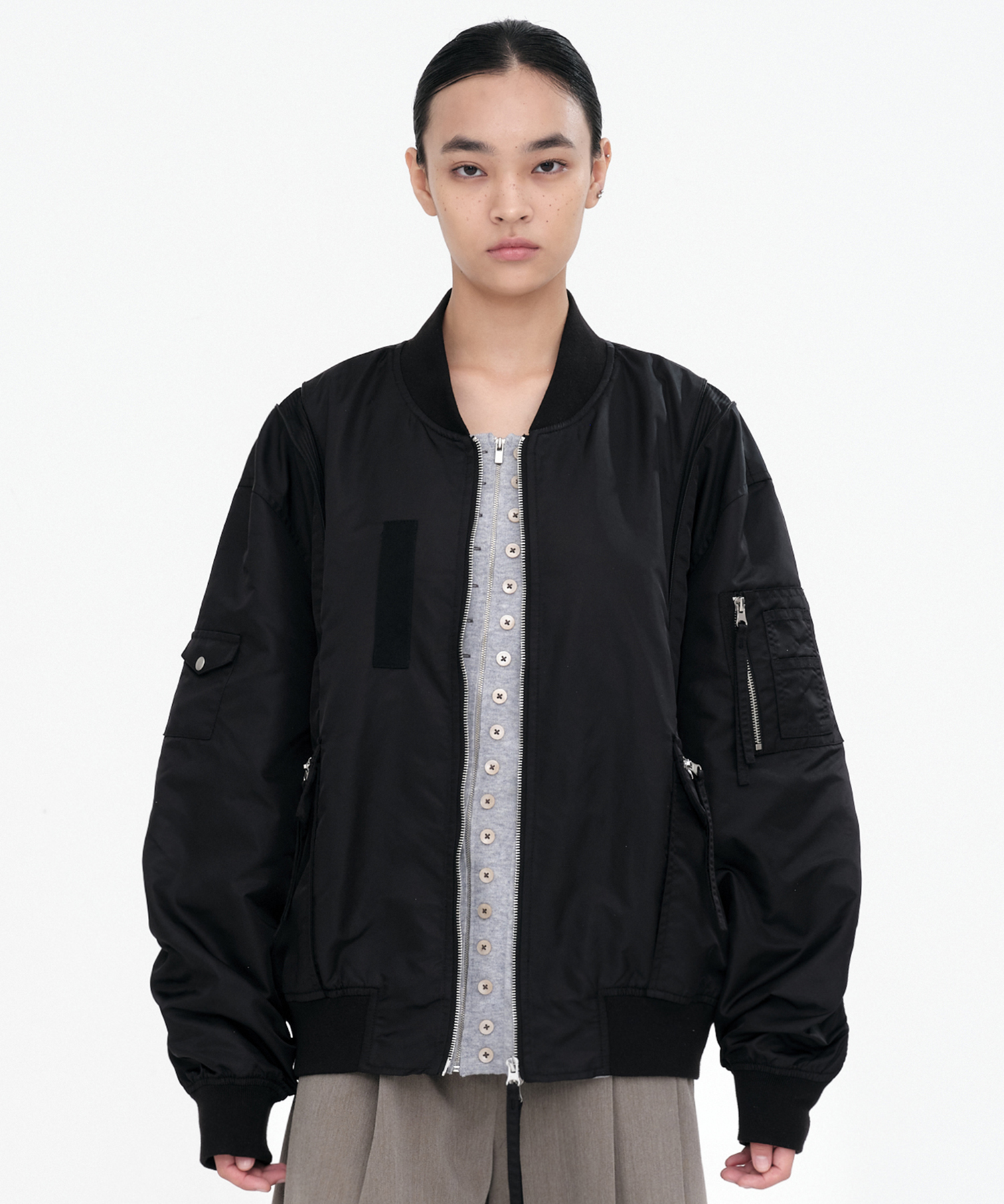 Blened Flight Jacket [Black]
