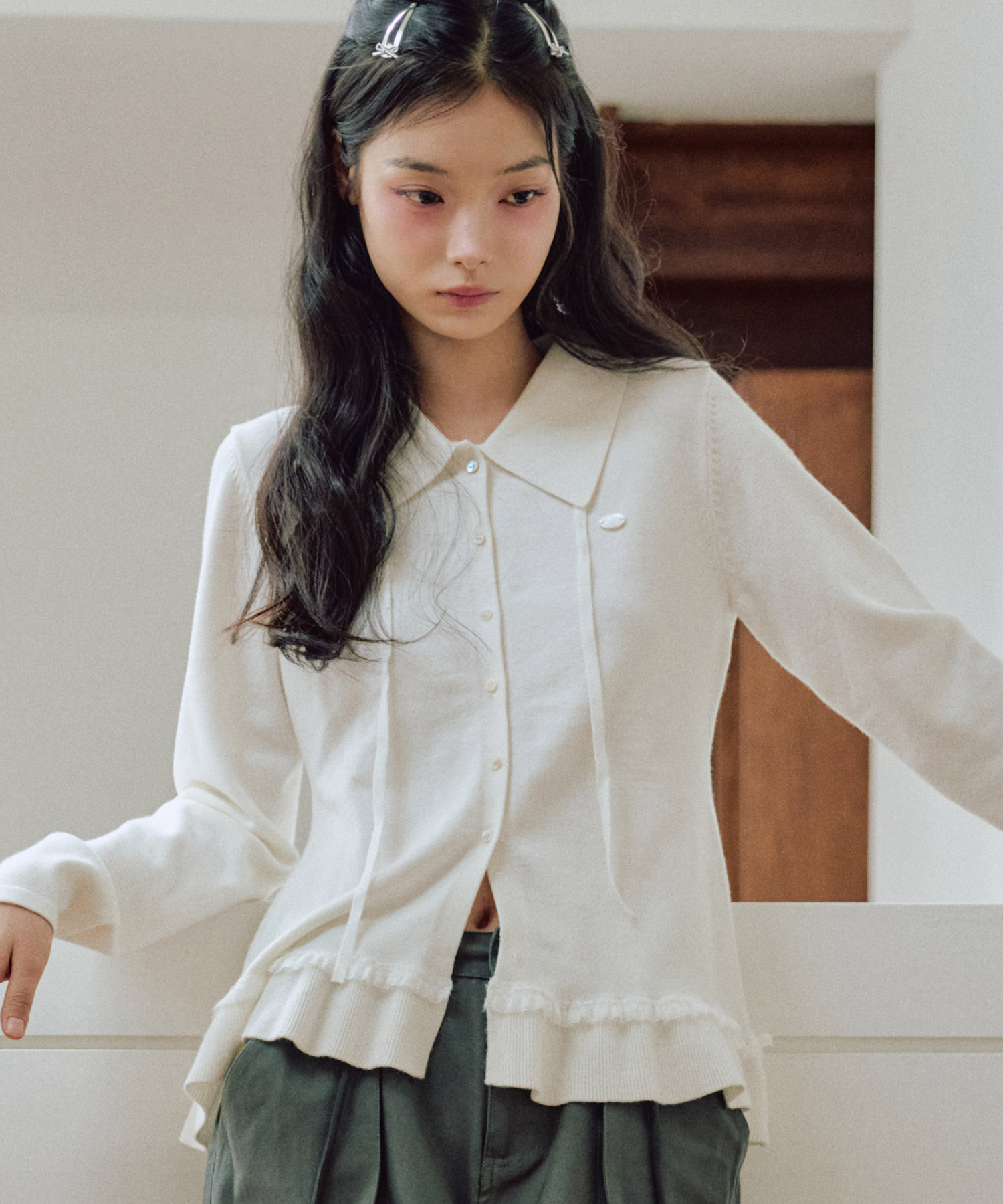 WEB限定】シアーフリルブラウス | ファッション通販サイト NUGU