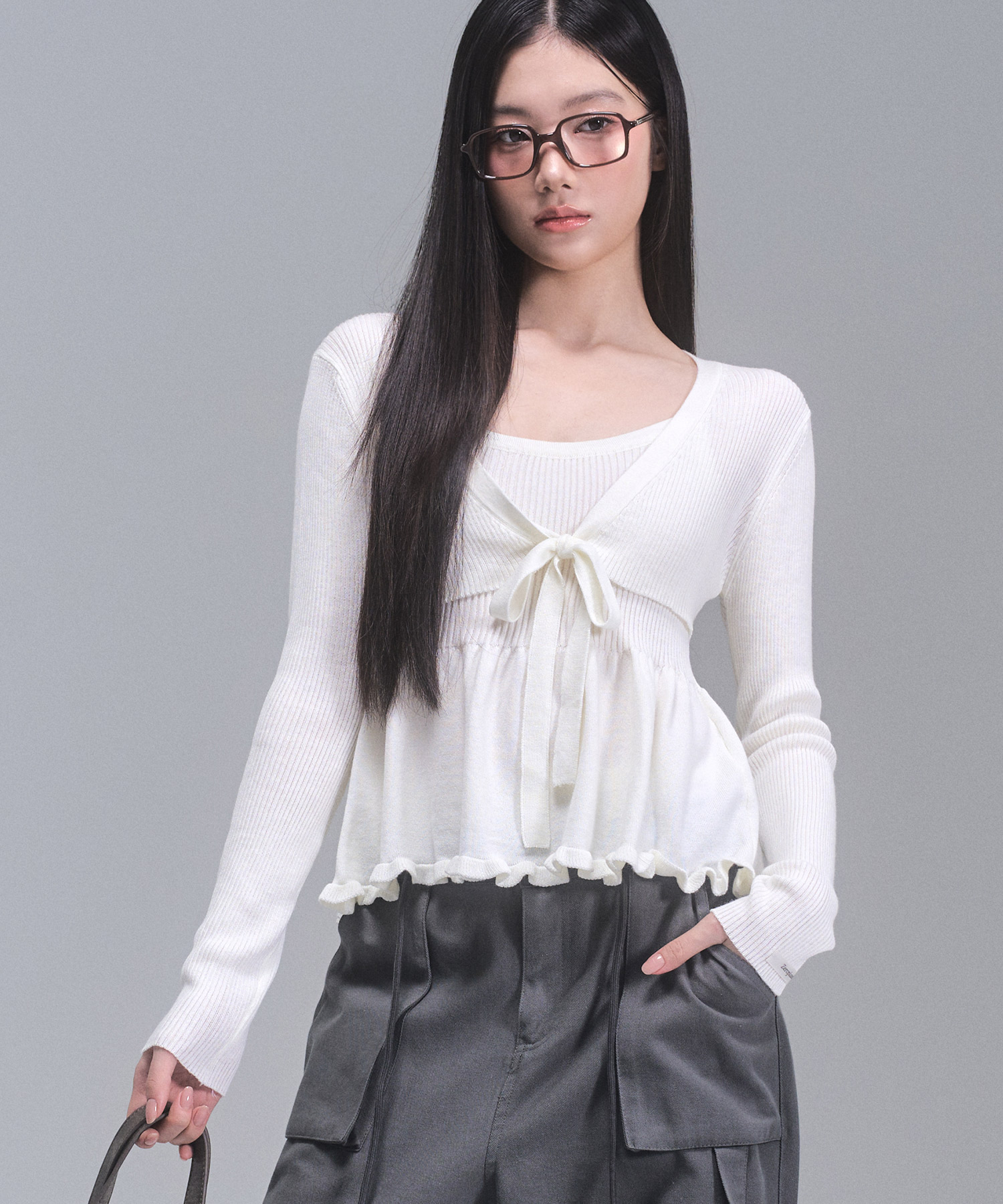 デイジーフリルニットカーディガンセット[IVORY] | ファッション通販