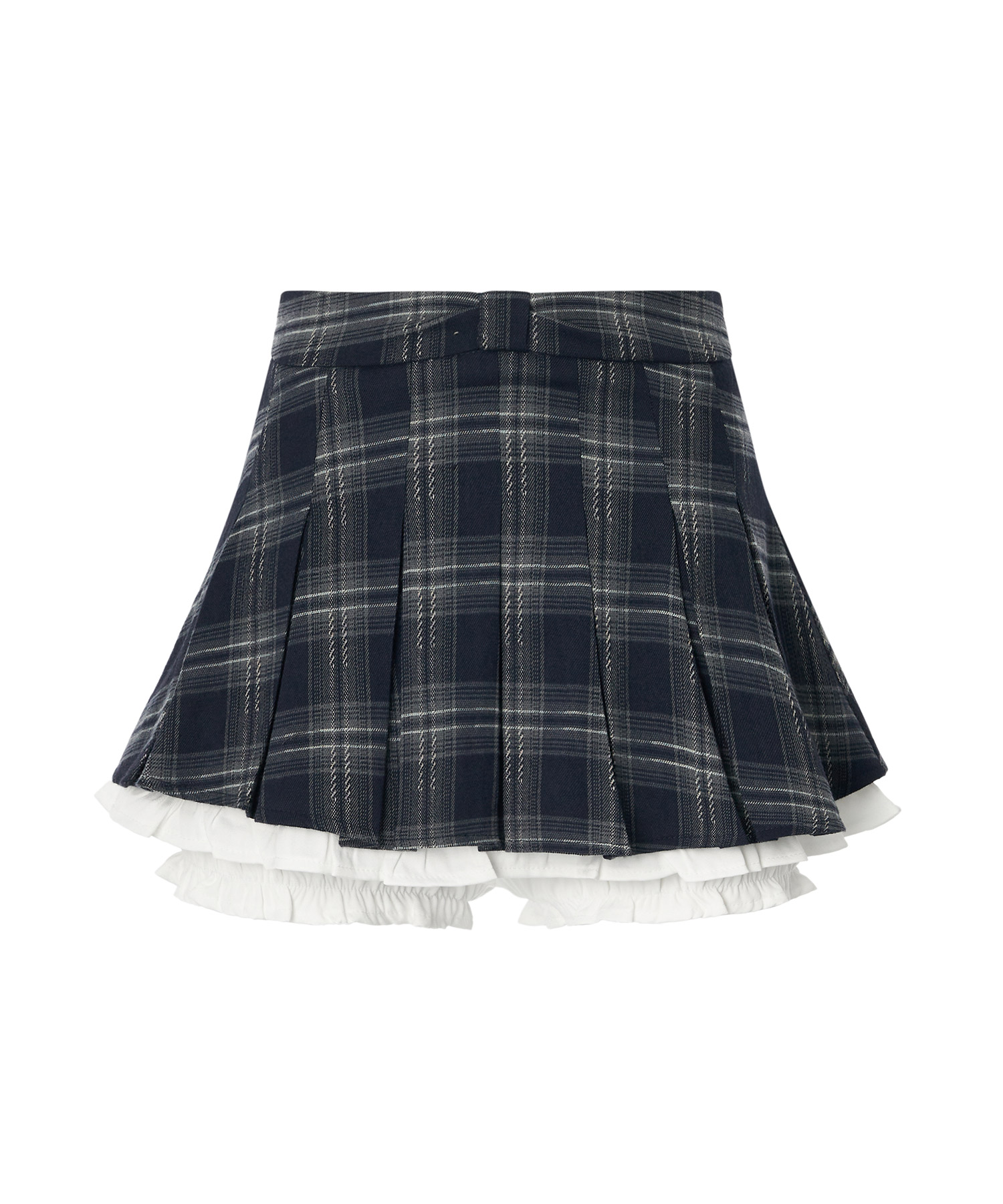 期間限定出品 julia heuer プリーツチェックパンツ ジュリアチェックプリーツスカートパンツ[NAVY] | ファッション通販