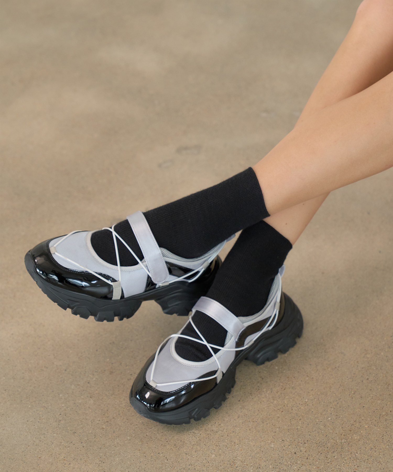 オデットベルクロスニーカー412410004 (5cm/5カラー)