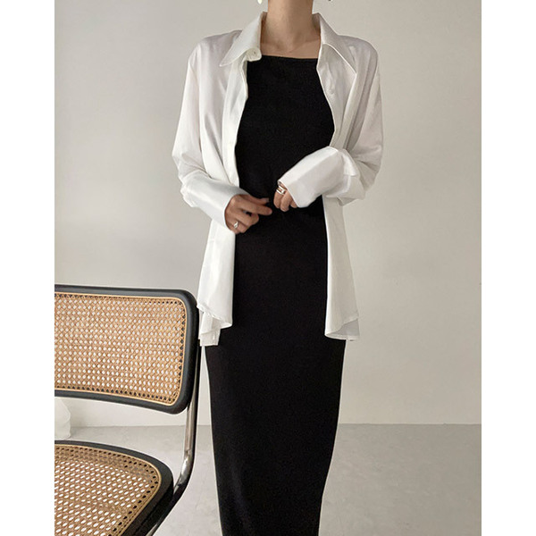 ⭐︎今日終了⭐︎新品タグ付き⭐︎UN3Dロングタックキャミワンピース