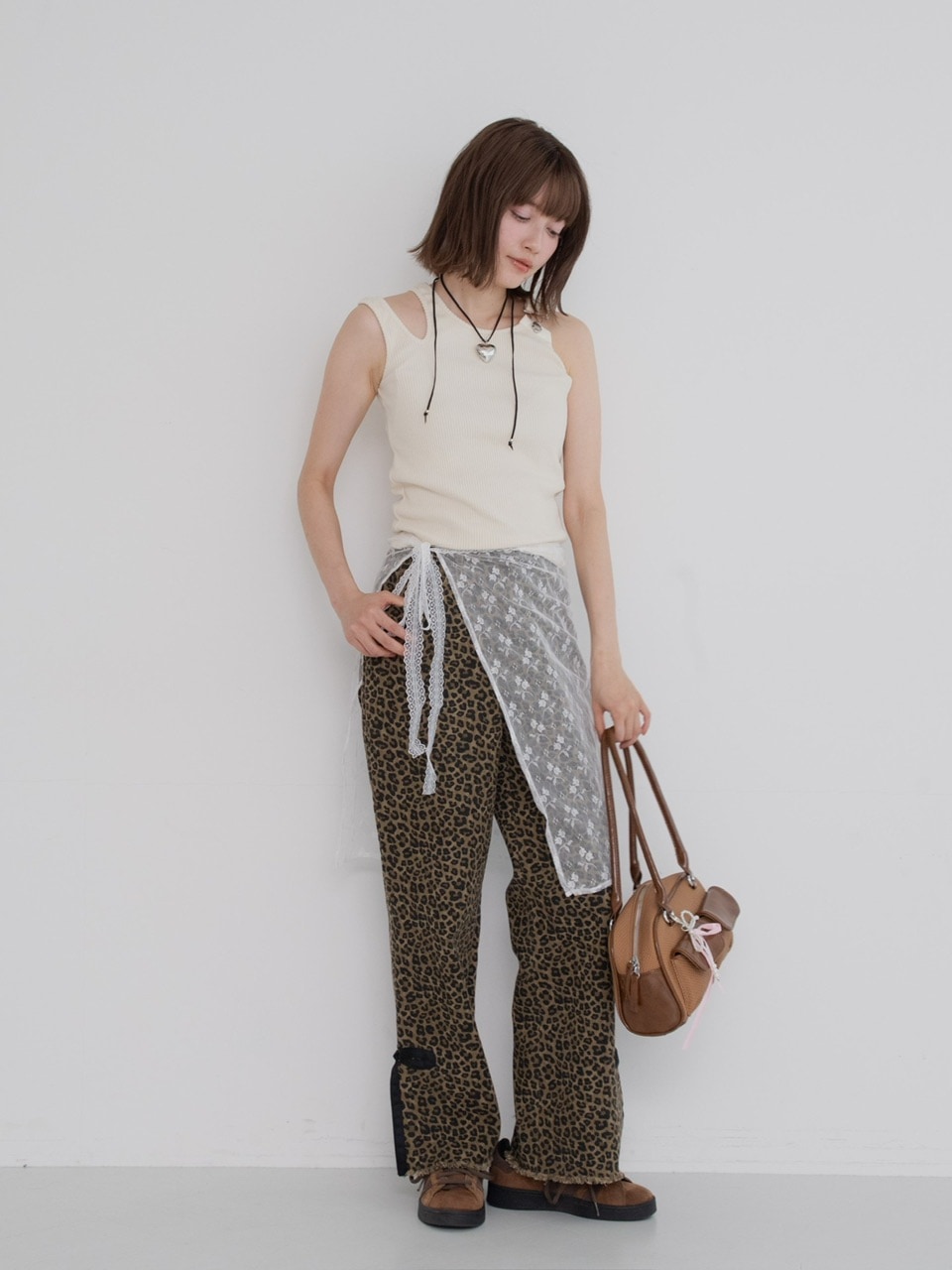 ジュメロ　レオパードリボンパンツ leopard ribbon pants #2サイズ | PANTS | JUMELLE