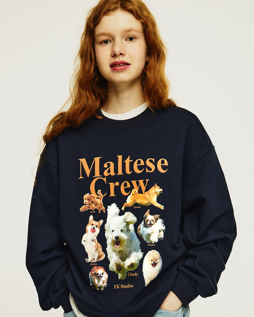 Maltese Crew Sweatshirt NAVY