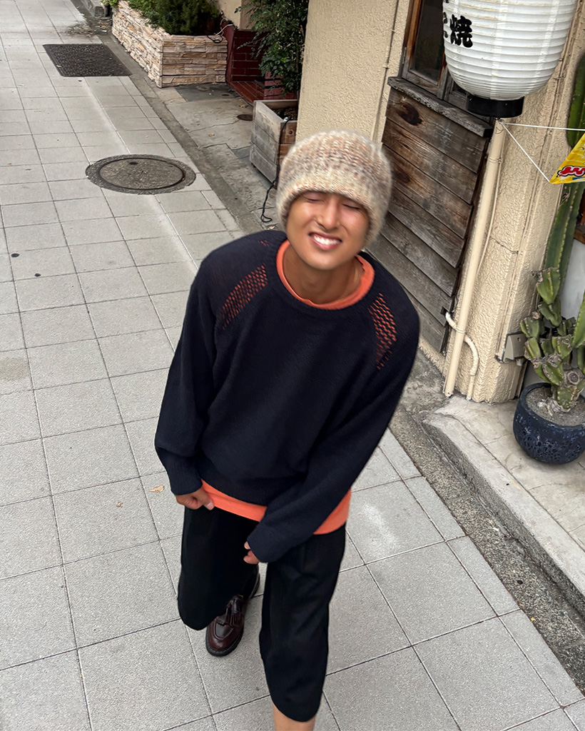 NOROLL ニット ソフトカフニット Whole Garment Knit ベーシック ブラック
