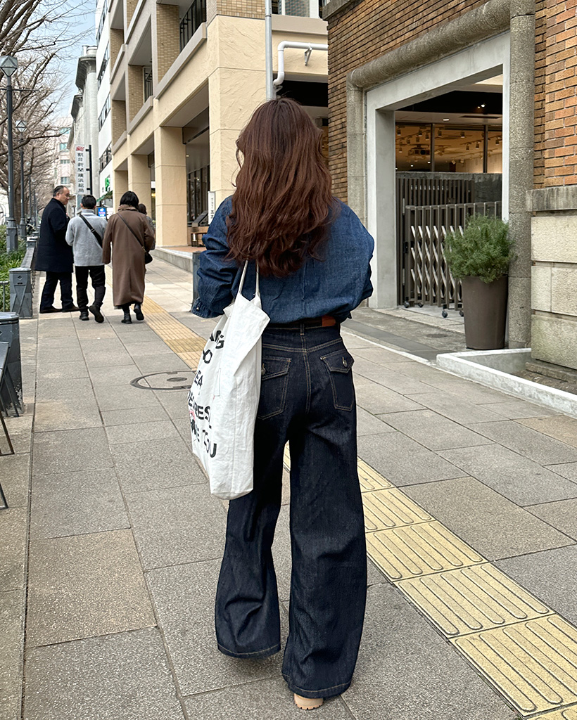 EASY WIDE DENIM パンツ ポケットワイドデニムパンツ | ファッション通販サイト NUGU