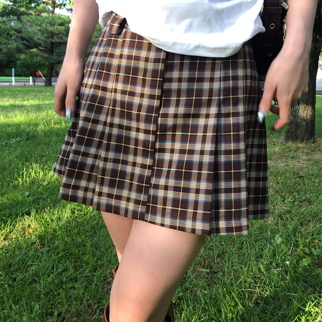 チェックプリーツミニスカート | ファッション通販サイト NUGU