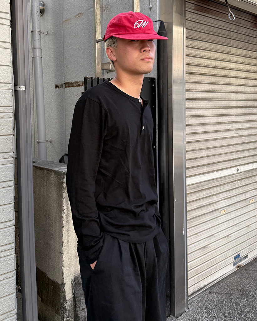 ベーシックスヘンリーネックロングTシャツ | ファッション通販