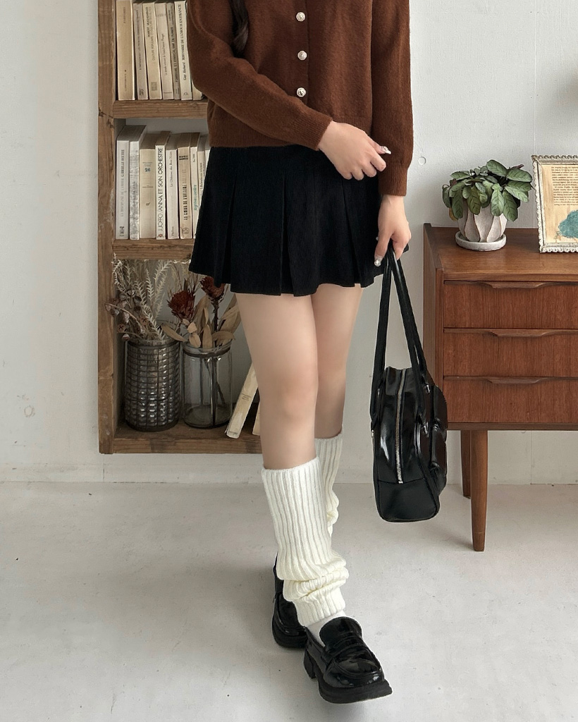 コーデュロイプリーツミニスカート | ファッション通販サイト NUGU