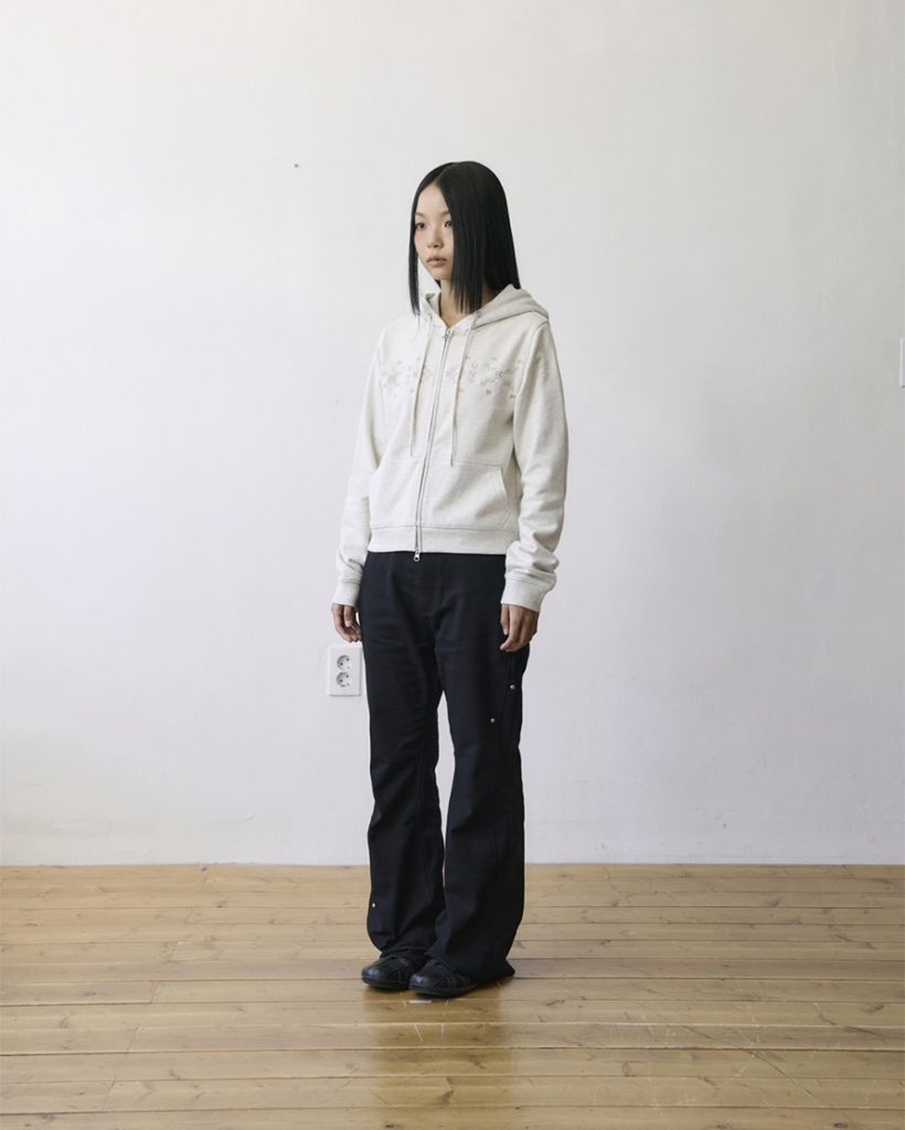 TCM nordic hooded zip-up (oatmeal)