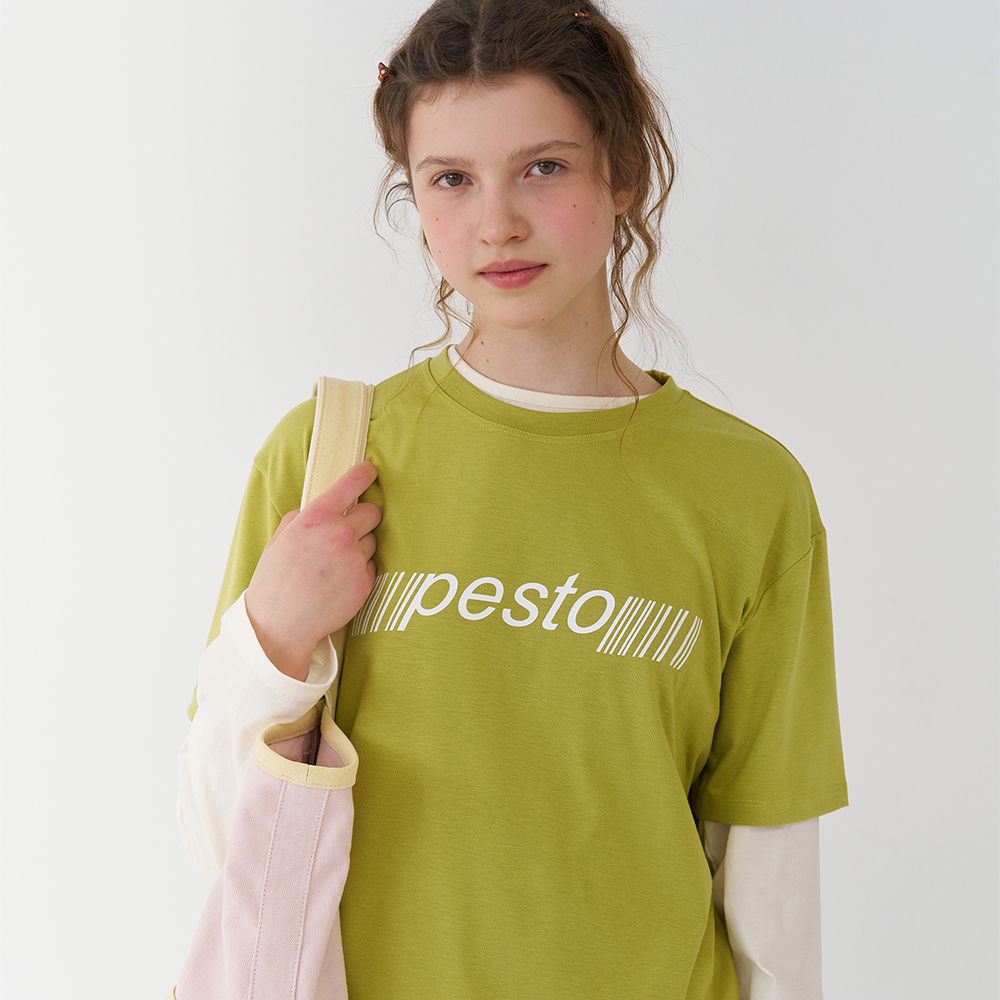 PESTO BARCODE T-SHIRT OLIVE