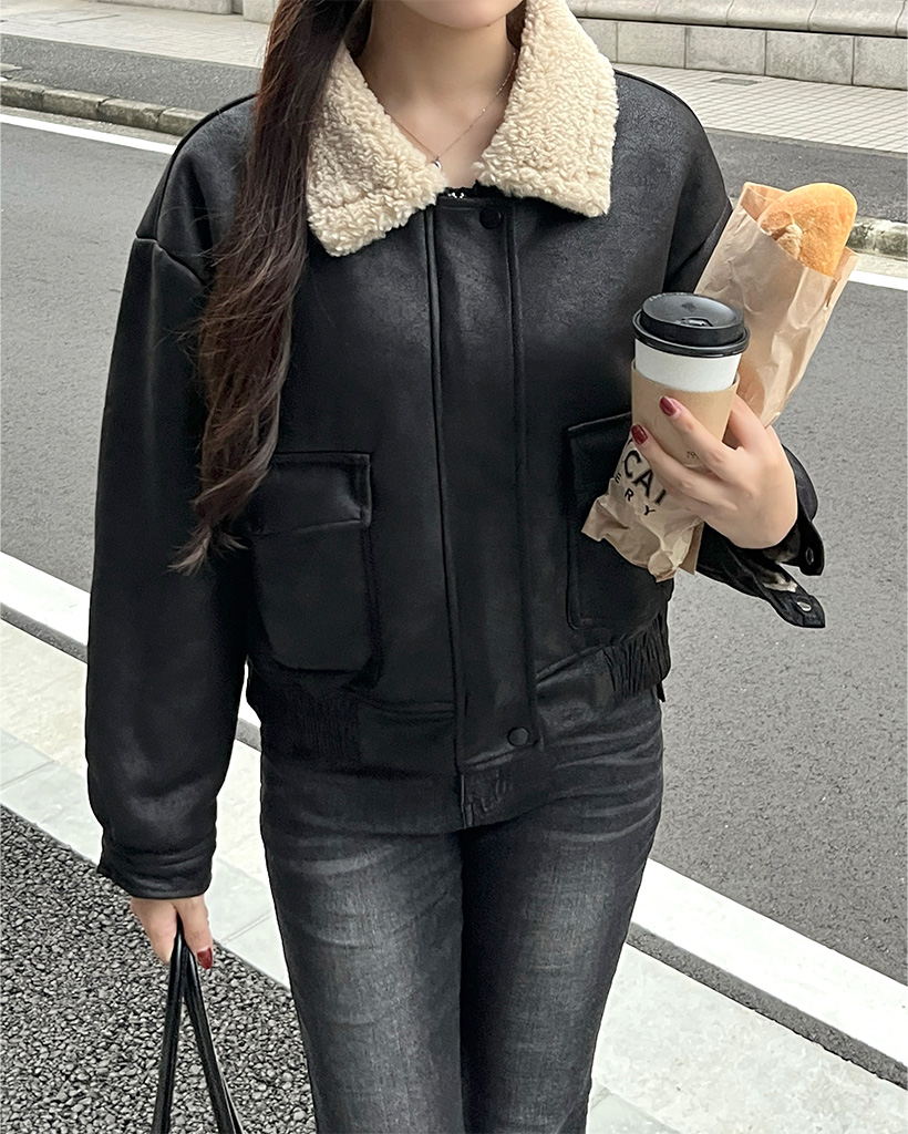 スエードファームートンジャケット | ファッション通販サイト NUGU