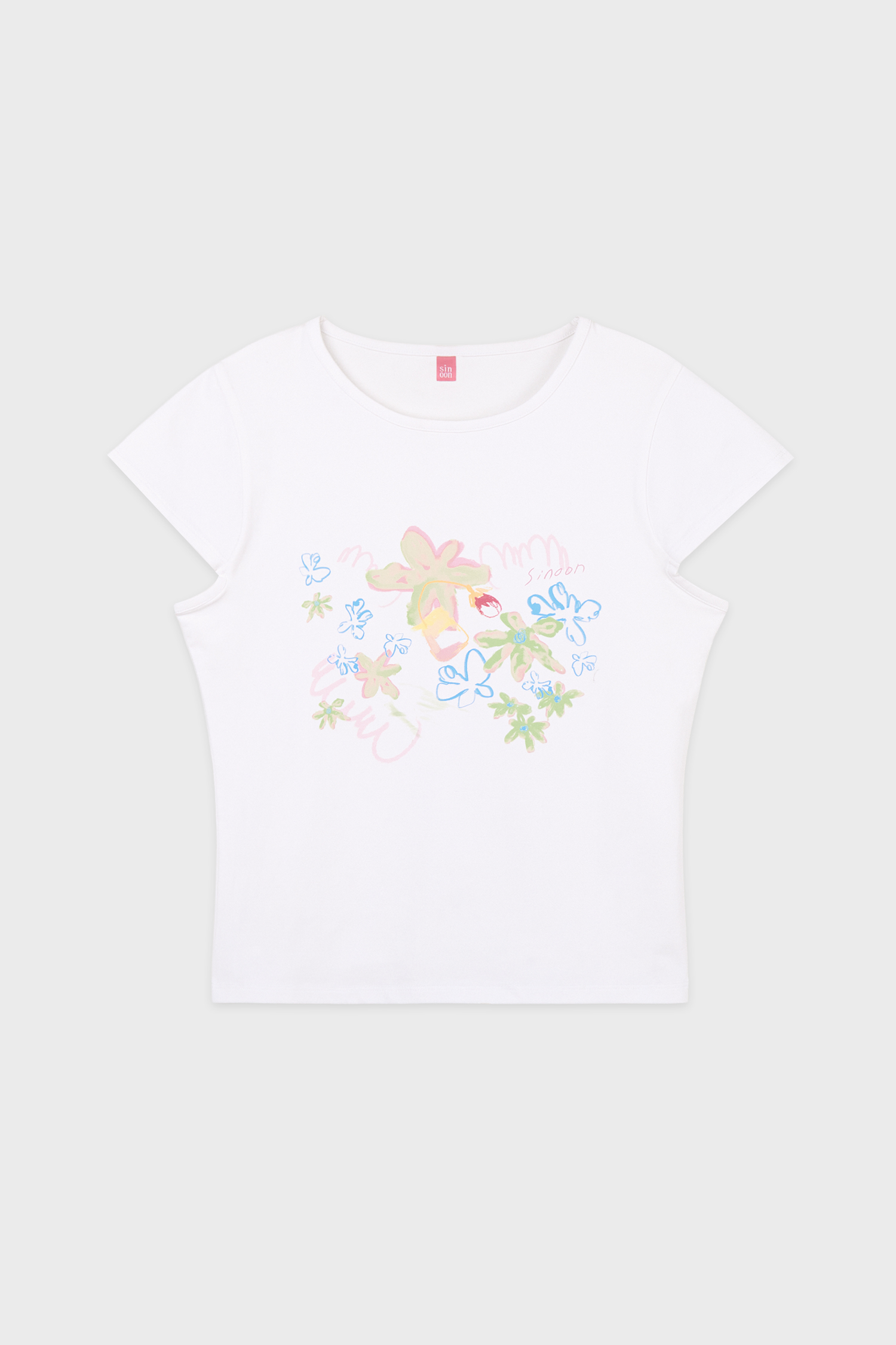 SN Pastel Flower T-Shirt (White)